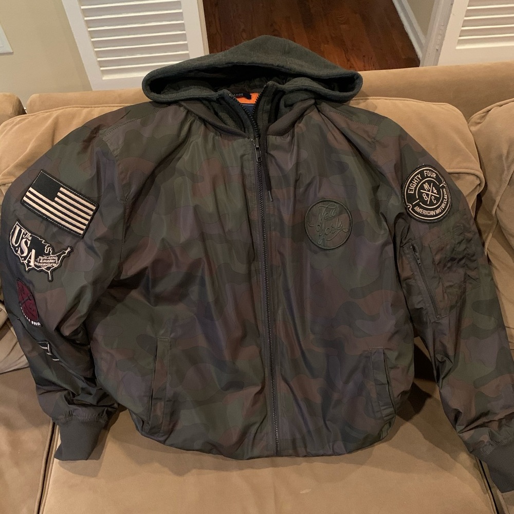 Men’s Bomber Jacket Camo XL